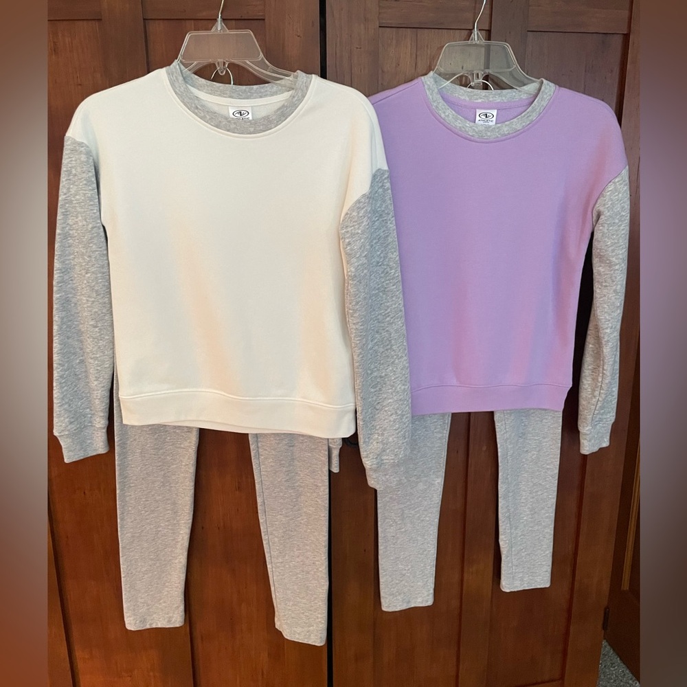 Brand New! 2 sets sweatshirt & leggings Size 10-12